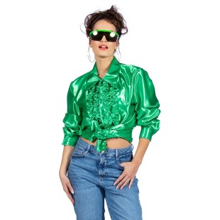 Location chemise disco verte 2