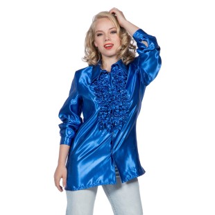 Location chemise disco bleu 2