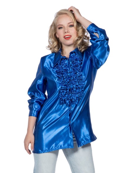 Location chemise disco bleu