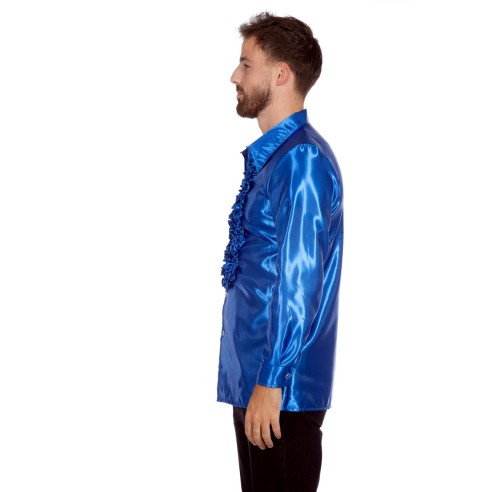 Location chemise disco bleu