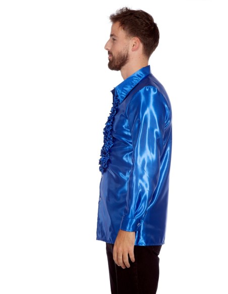 Location chemise disco bleu