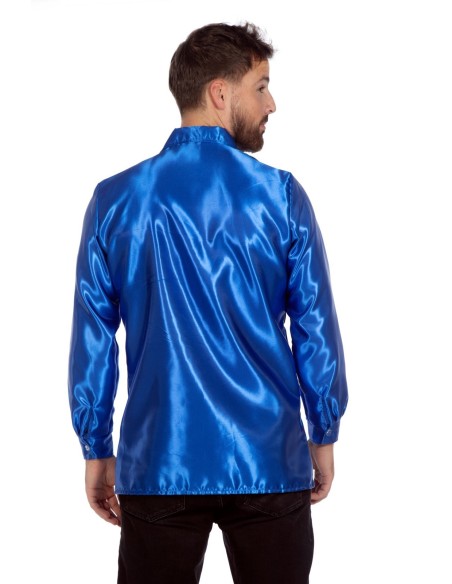 Location chemise disco bleu