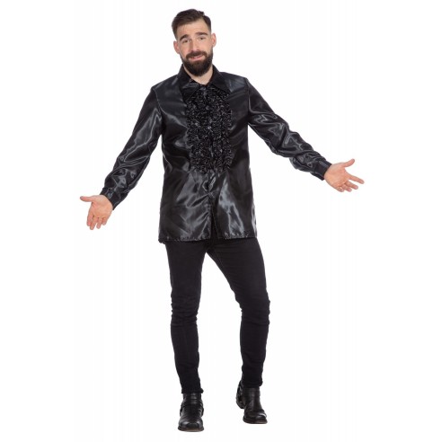 Location chemise disco noir