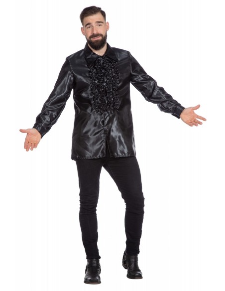 Location chemise disco noir