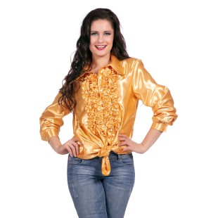 Location chemise disco noir 2