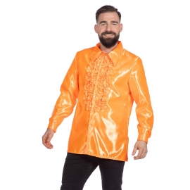 Location chemise disco orange