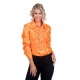 Location chemise disco orange