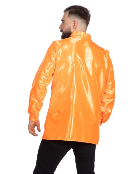 Location chemise disco orange