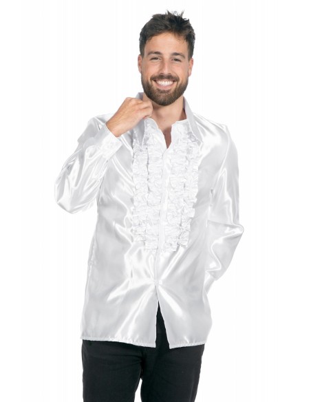 Location chemise disco orange