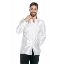 Location chemise disco blanc