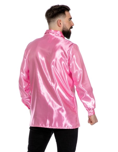 Location chemise disco rose