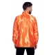 Location chemise disco orange fluo