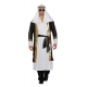 Location costume Cheik arabe blanc/noir