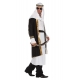 Location costume Cheik arabe blanc/noir