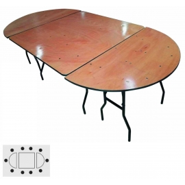 Location table en pin 220x70cm