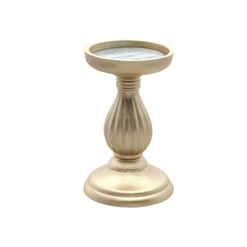 Location Porte bougie bois 17cm ivoire