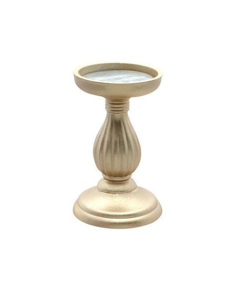 Location Porte bougie bois 17cm ivoire