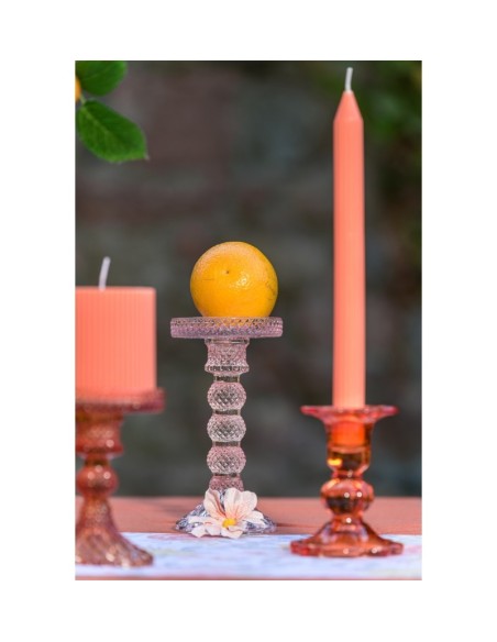 Location Porte bougie bois 17cm or