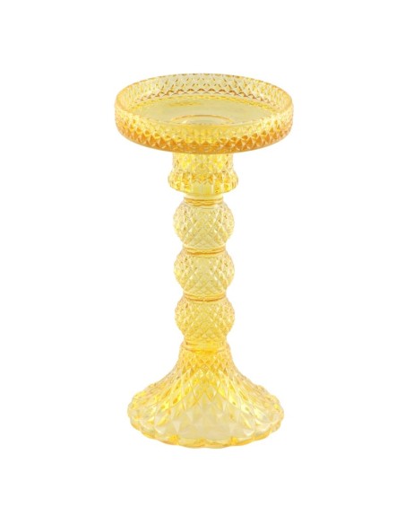 Location Porte bougie verre transparent 16.5cm