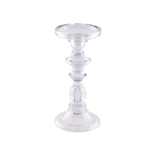 Location Porte bougie verre tangerine 16.5cm 2