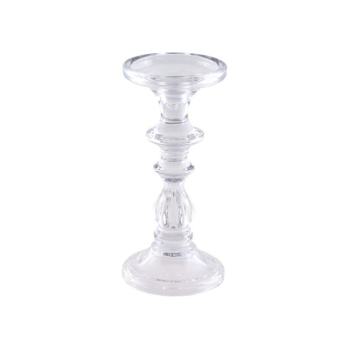 Location Porte bougie verre tangerine 16.5cm