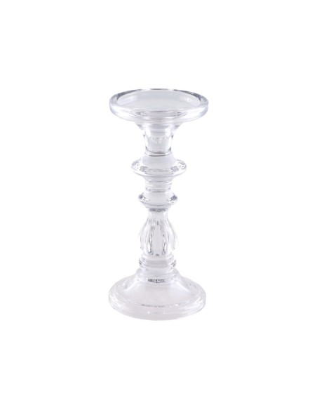 Location Porte bougie verre tangerine 16.5cm