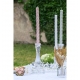 Location bougeoir en verre 21cm
