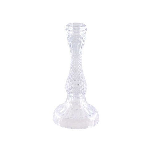 Location bougeoir en verre 21cm