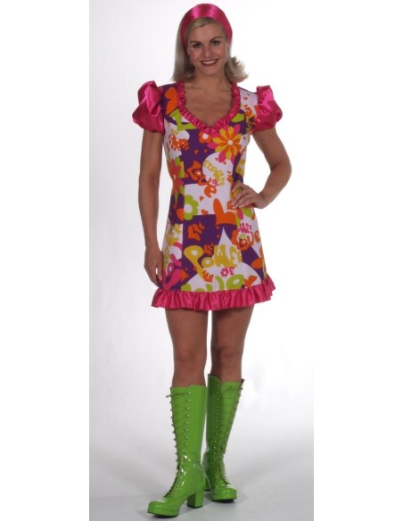 Location robe disco coeur femme