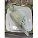 Location serviette de table gaz de coton vert tilleul