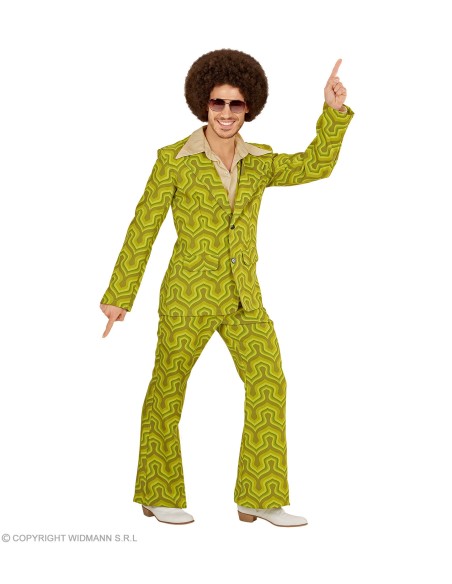 Déguisement Disco groovy vert