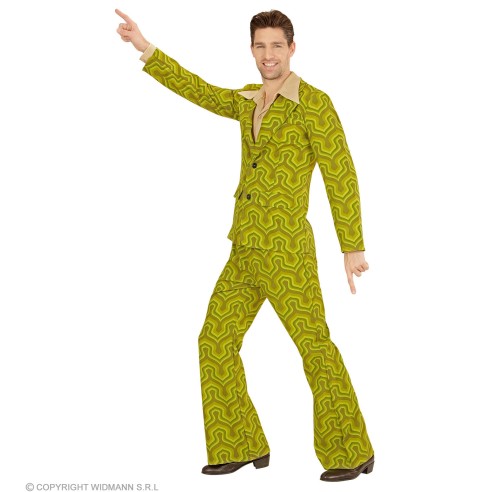 Déguisement Disco groovy vert