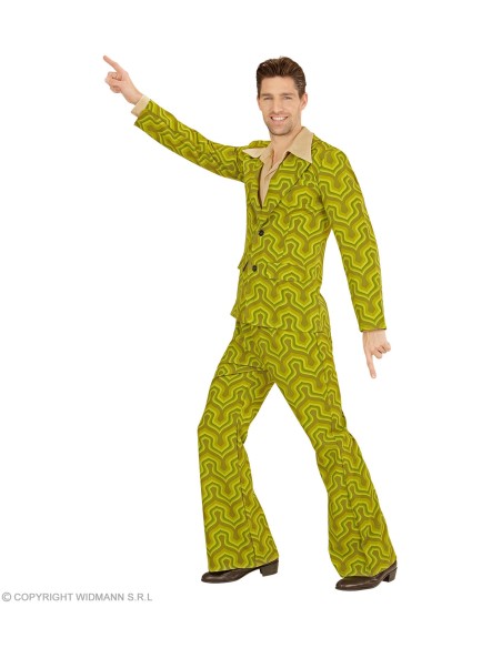 Déguisement Disco groovy vert