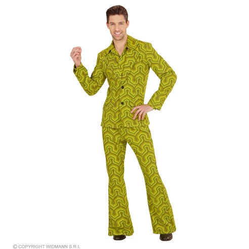 Déguisement Disco groovy vert