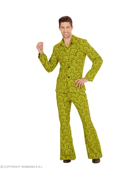 Déguisement Disco groovy vert