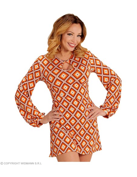 Robe disco groovy style orange