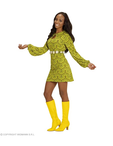 Robe disco groovy style orange