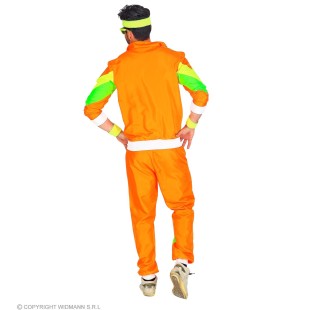 Déguisement mixte survêtement années 80 rose 2