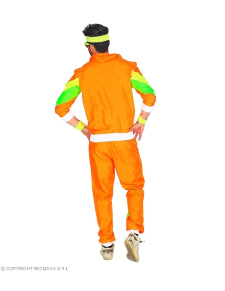 Déguisement mixte survêtement années 80 rose