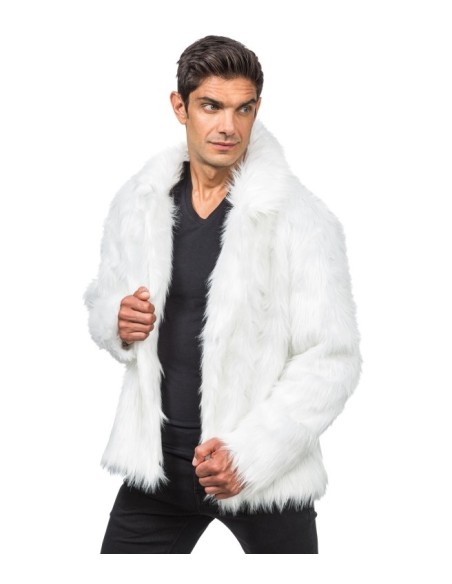 Manteau peluche blanc