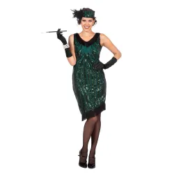 LUXE - Robe charleston verte