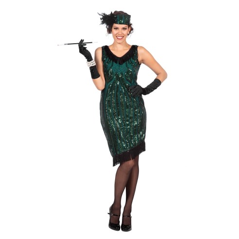 LUXE - Robe charleston verte