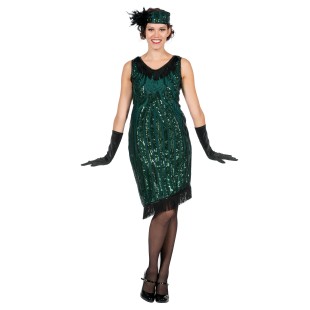 LUXE - Robe charleston verte 2