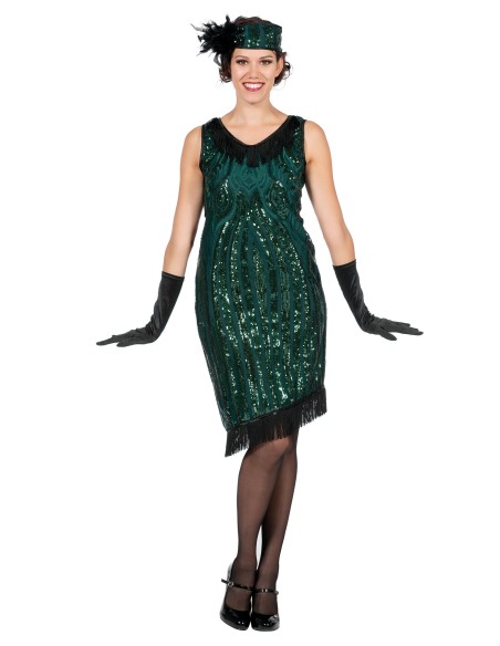 LUXE - Robe charleston verte