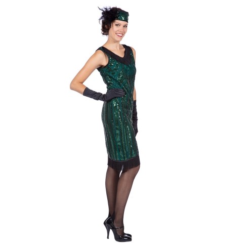 LUXE - Robe charleston verte