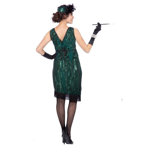 LUXE - Robe charleston verte