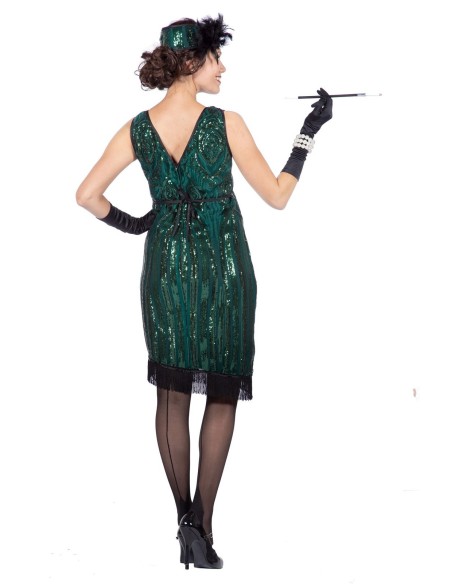 LUXE - Robe charleston verte