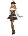 LUXE - Déguisement Pirate femme marron