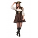 LUXE - Déguisement Pirate femme marron