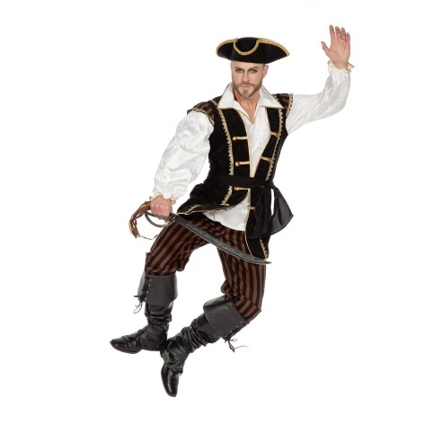 LUXE - Déguisement Pirate homme marron